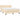 Pat continental cu saltea, crem, 140x200 cm, material textil