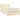 Pat box spring cu saltea, crem, 80x200 cm, textil