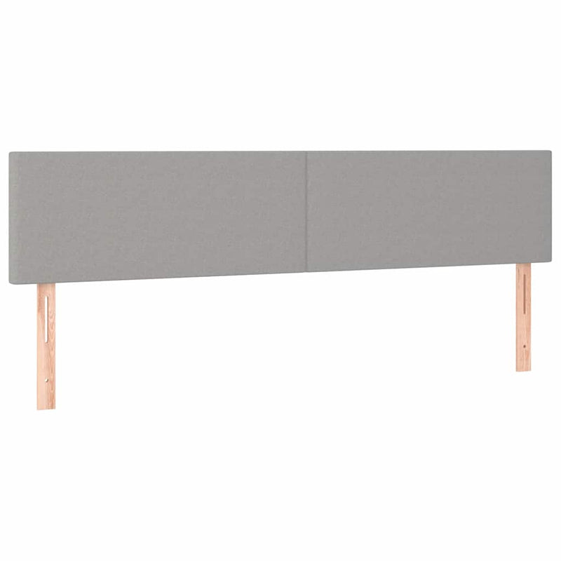 Pat box spring cu saltea, gri deschis, 200x200 cm, textil