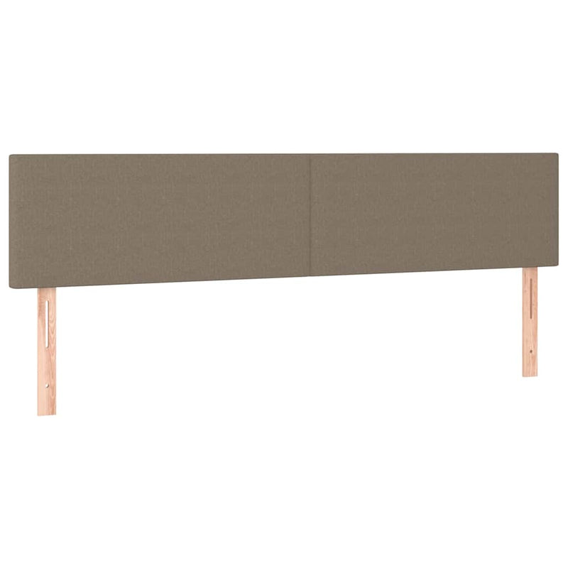 Pat box spring cu saltea, gri taupe, 200x200 cm, textil
