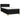Pat box spring cu saltea, negru, 90x200 cm, textil
