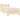 Pat box spring cu saltea, crem, 90x190 cm, textil