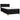 Pat box spring cu saltea, negru, 90x200 cm, textil