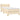 Pat box spring cu saltea, crem, 90x190 cm, textil