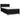 Pat box spring cu saltea, negru, 100x200 cm, textil