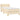 Pat box spring cu saltea, crem, 80x200 cm, textil
