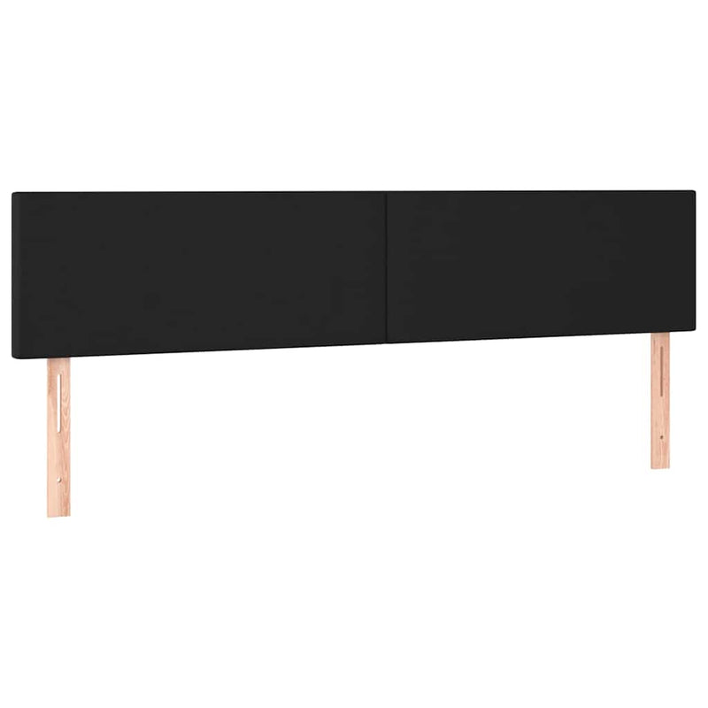 Pat box spring cu saltea, negru, 200x200 cm, piele ecologică