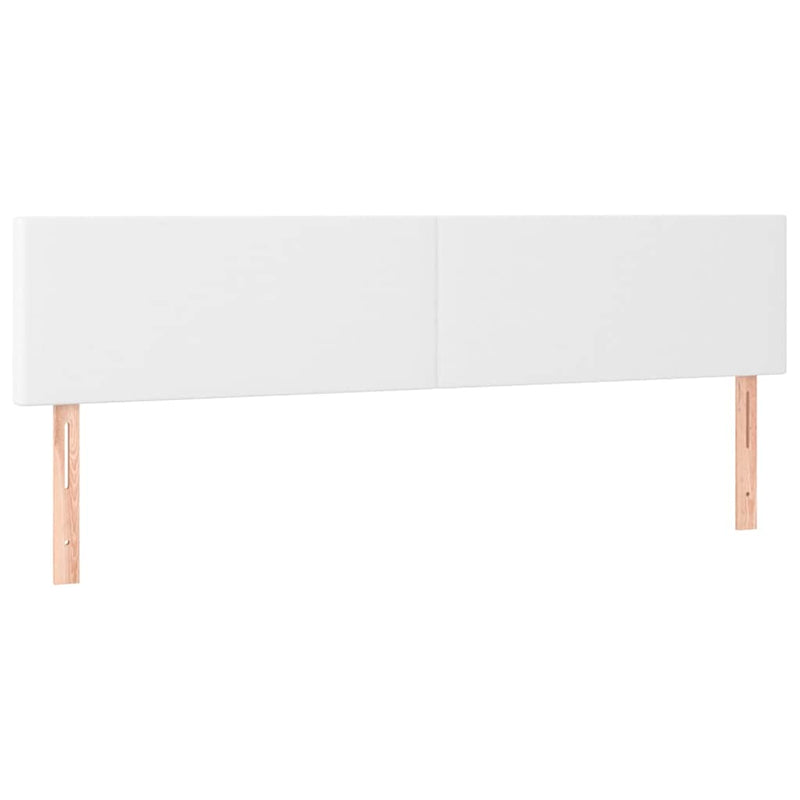 Pat box spring cu saltea, alb, 200x200 cm, piele ecologică