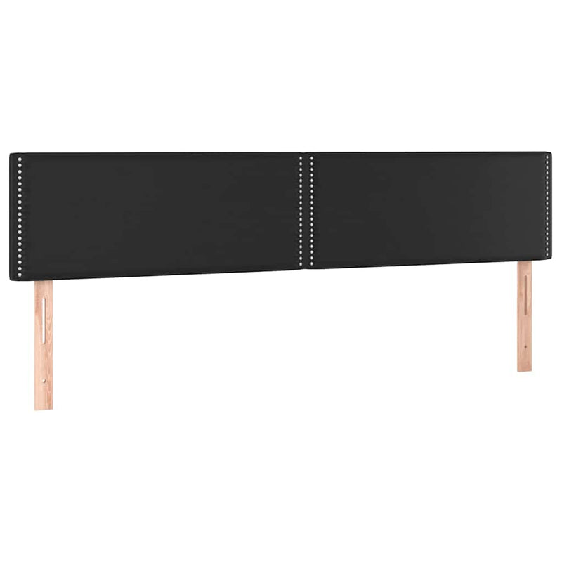 Pat box spring cu saltea, negru, 180x200 cm, piele ecologică