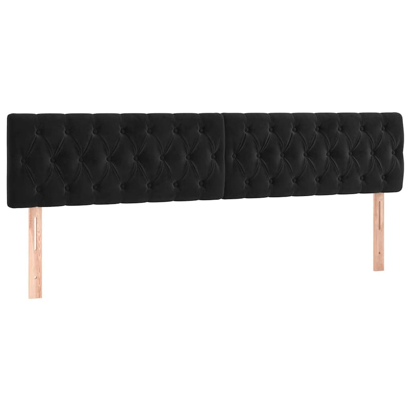 Pat box spring cu saltea, negru, 200x200 cm, catifea