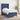 Pat box spring cu saltea, albastru, 90x190 cm, textil