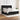 Pat box spring cu saltea, negru, 160x200 cm, textil
