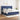 Pat box spring cu saltea, albastru, 200x200 cm, textil