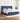 Pat box spring cu saltea, albastru, 200x200 cm, textil
