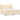 Pat box spring cu saltea, crem, 160x200 cm, material textil