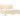 Pat box spring cu saltea, crem, 200x200 cm, textil