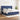 Pat box spring cu saltea, albastru, 200x200 cm, textil