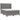 Pat box spring cu saltea, gri închis, 140x190 cm, textil