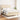 Pat box spring cu saltea, crem, 140x200 cm, textil
