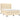 Pat box spring cu saltea, crem, 140x200 cm, textil