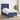 Pat box spring cu saltea, albastru, 90x190 cm, textil