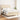 Pat box spring cu saltea, crem, 140x200 cm, textil