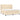 Pat box spring cu saltea, crem, 160x200 cm, material textil