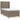 Pat box spring cu saltea, gri taupe, 90x200 cm, textil