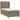 Pat box spring cu saltea, gri taupe, 90x200 cm, textil