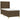 Pat box spring cu saltea, maro închis, 100x200 cm, textil