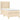 Pat box spring cu saltea, crem, 90x200 cm, textil
