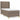 Pat box spring cu saltea, gri taupe, 100x200 cm, textil