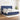Pat box spring cu saltea, albastru, 200x200 cm, textil