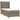 Pat box spring cu saltea, gri taupe, 80x200 cm, textil