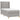 Pat box spring cu saltea, gri deschis, 100x200 cm, textil