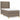 Pat box spring cu saltea, gri taupe, 100x200 cm, textil