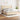 Pat continental cu saltea, crem, 180x200 cm, textil