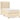 Pat box spring cu saltea, crem, 90x190 cm, textil