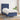 Pat box spring cu saltea, albastru, 90x190 cm, textil