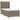 Pat box spring cu saltea, gri taupe, 90x200 cm, textil
