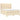 Pat box spring cu saltea, crem, 140x200 cm, textil