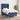 Pat box spring cu saltea, albastru, 80x200 cm, textil