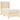 Pat box spring cu saltea, crem, 100x200 cm, textil