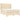 Pat box spring cu saltea, crem, 140x200 cm, textil