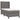 Pat box spring cu saltea, gri, 100x200 cm, piele ecologică
