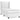 Pat box spring cu saltea, alb, 80x200 cm, piele ecologică