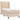 Pat box spring cu saltea, cappuccino, 80x200 cm piele ecologică