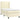 Pat box spring cu saltea, crem, 90x190 cm, piele ecologică