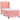 Pat box spring cu saltea, roz, 80x200 cm, catifea