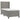 Pat box spring cu saltea, gri deschis, 100x200 cm, catifea